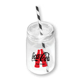 Fiesta Jam Jar & Candy Stripe Straw