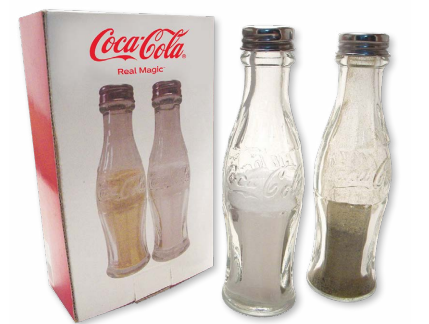 Glass Bottles Salt and Pepper Shaker
