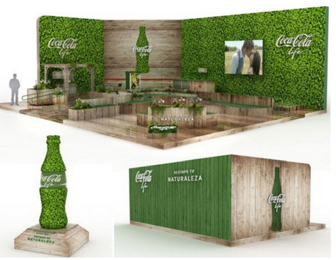 Green Exhibition Stand