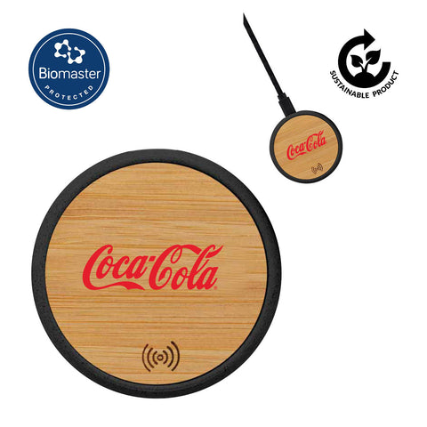 POLIS - @memorii Bamboo Wireless Charger (Anti-microbial)