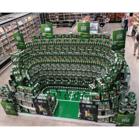 Stadium Assembled with Cans