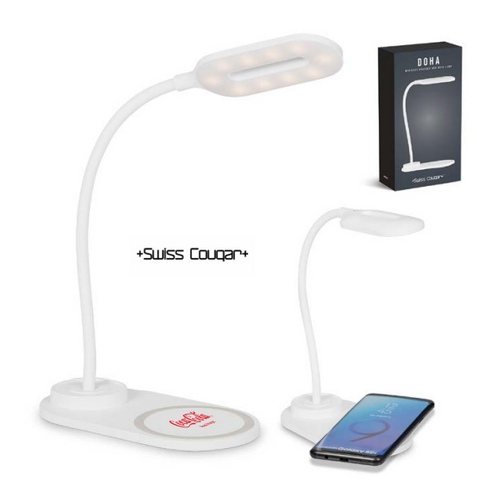 Swiss Cougar Doha Wireless Charger and Desk Lamp