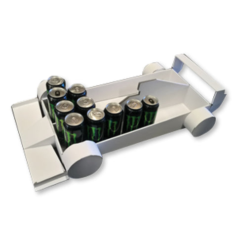 White Prototype Proposal for a Monster F1 Race Car GE Topper