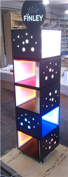 Cube Rack with LED for Finley