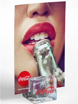 Ice Cube Menu Holder