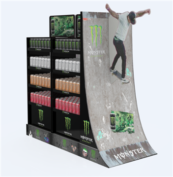 Monster Skate Ramp Including Skater