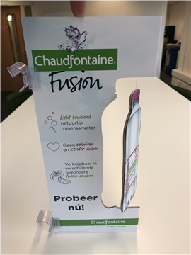 Rotating Banner (Bottle is attached by thin wire)