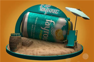 Summer Stand with a Giant Can