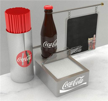 Multiservice (straws / napkins / mini-blackboard / bar bottle opener)