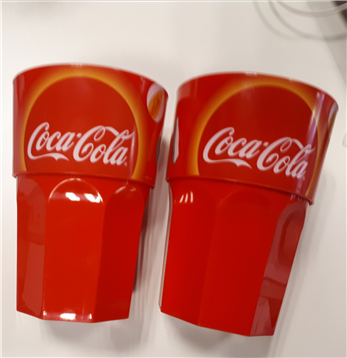 Coca-Cola Plastic Glass