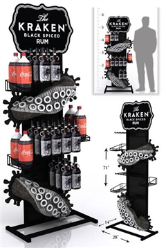 Coca-Cola / Kraken Rum Rack