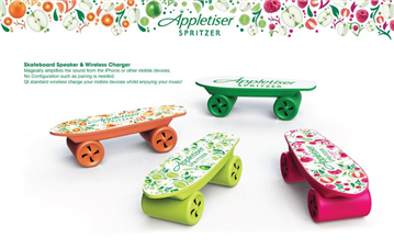 Skateboard Speaker & Wireless Charger