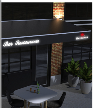 Iluminated Sign with Solar Charge