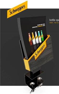 Menu Cards Holder and Bottle Opener