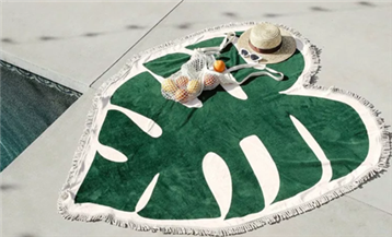 Leaf Shaped Beach Towel