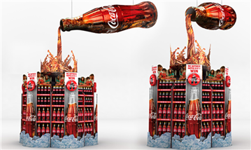 Coca-Cola Bottle Pallet Display