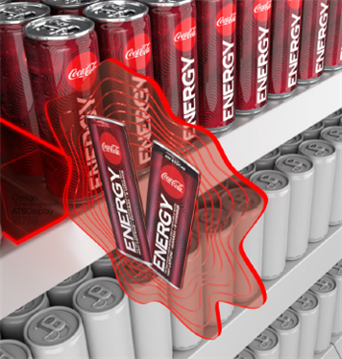 Coke Energy Shelf Stopper