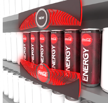 Coke Energy Supermarket Shelf Liner