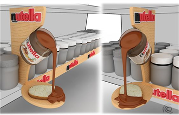 Nutella Shelf Stopper 3D - Pouring Content