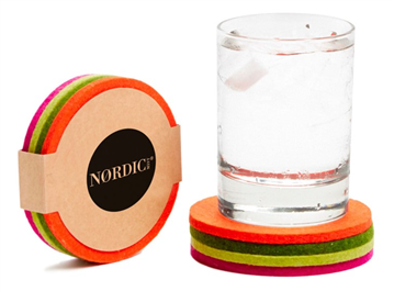 Felt Coasters - Flavours Colours Match