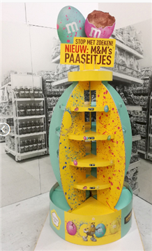 M&M POS Made of Cardboard