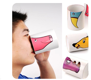 Mugs with Animal Face Print