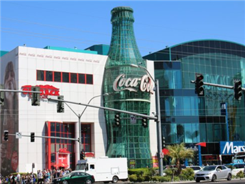 Coca-Cola Bottle on Building