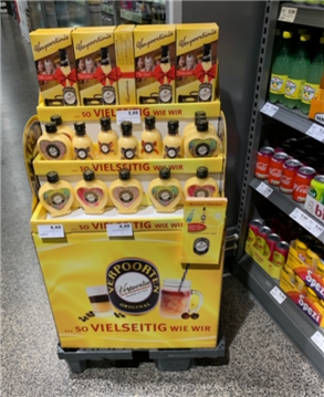 Bottle Display POS Made of Cardboard